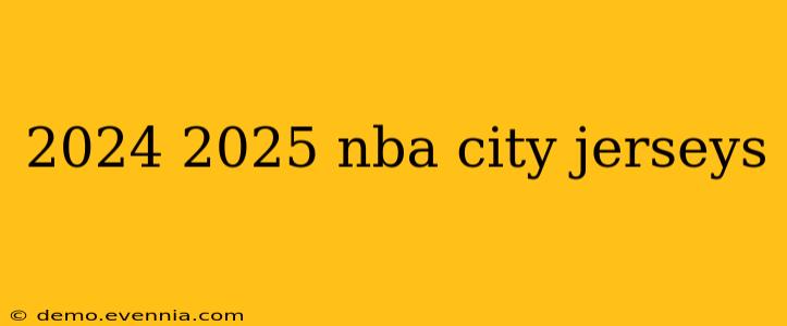 2024 2025 nba city jerseys