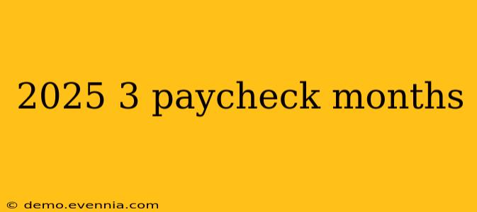 2025 3 paycheck months