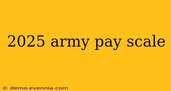 2025 army pay scale