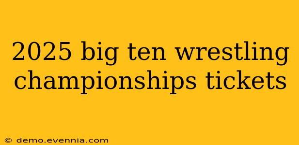 2025 big ten wrestling championships tickets