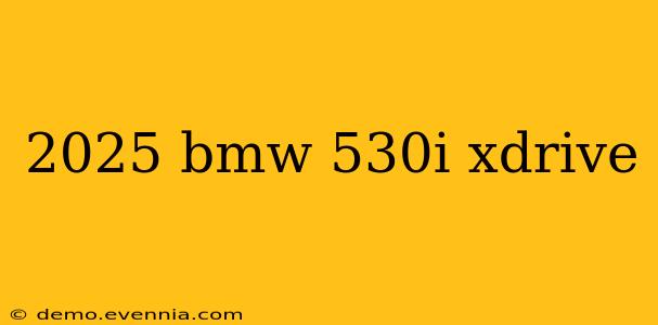 2025 bmw 530i xdrive