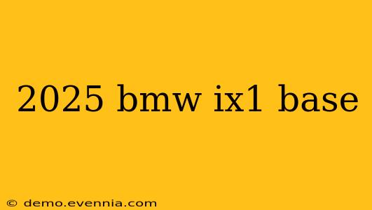 2025 bmw ix1 base