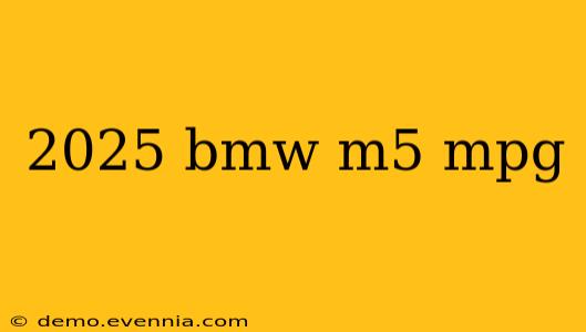 2025 bmw m5 mpg