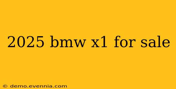 2025 bmw x1 for sale