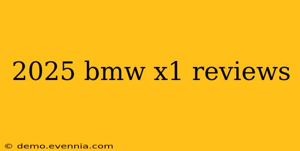 2025 bmw x1 reviews