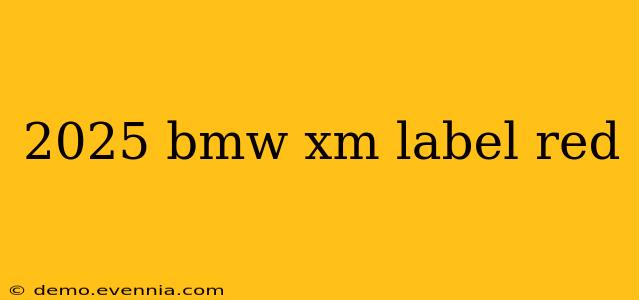 2025 bmw xm label red