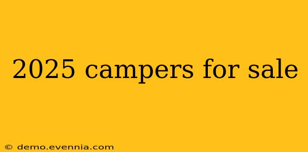 2025 campers for sale