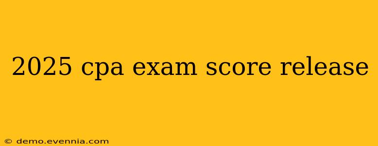 2025 cpa exam score release