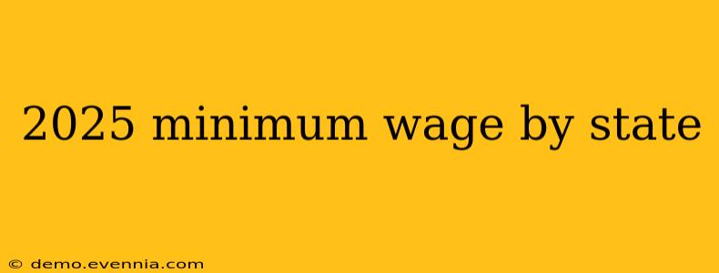 2025 minimum wage by state