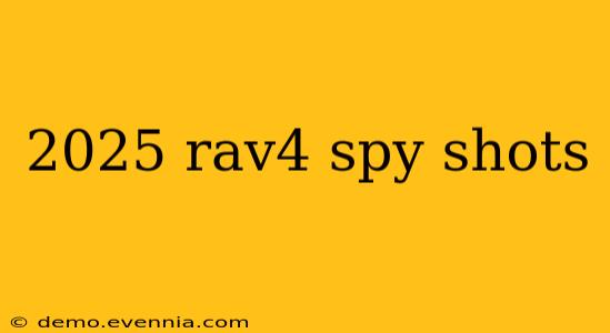 2025 rav4 spy shots