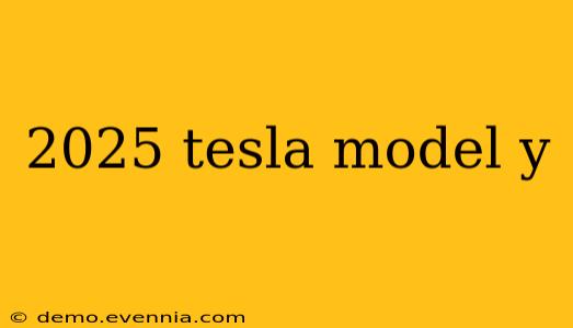 2025 tesla model y