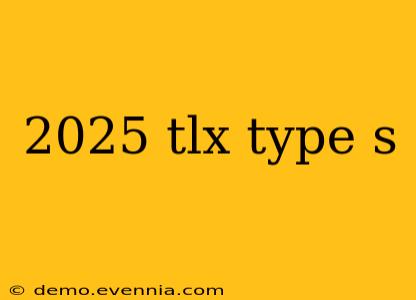 2025 tlx type s