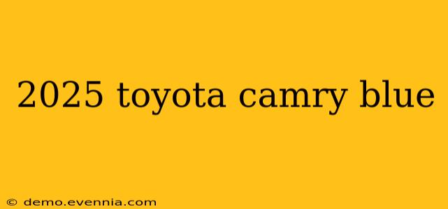 2025 toyota camry blue