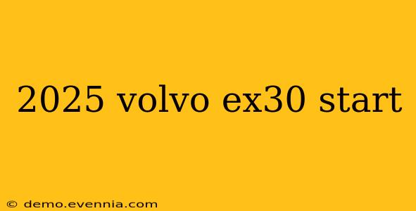 2025 volvo ex30 start