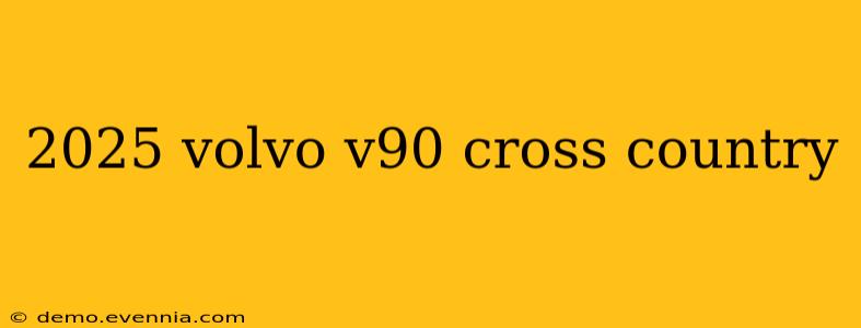 2025 volvo v90 cross country