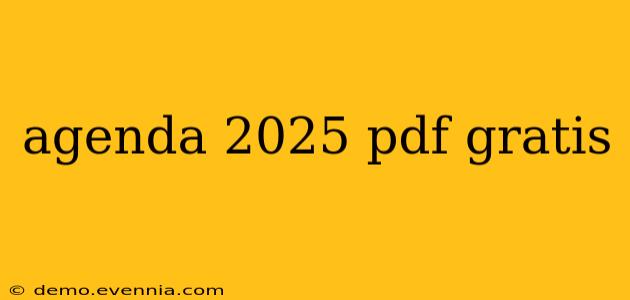 agenda 2025 pdf gratis