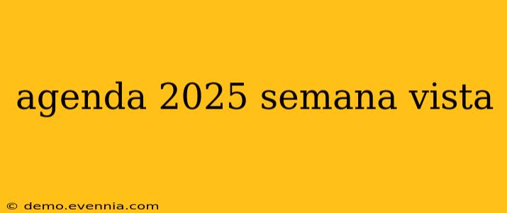 agenda 2025 semana vista