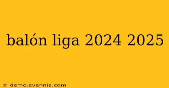 balón liga 2024 2025