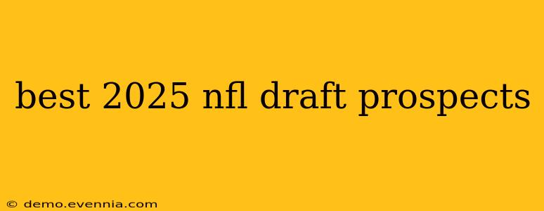 best 2025 nfl draft prospects