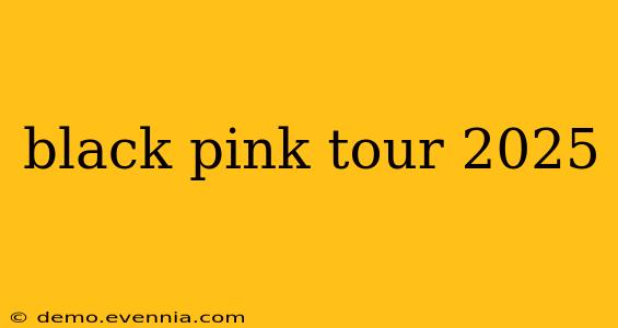 black pink tour 2025