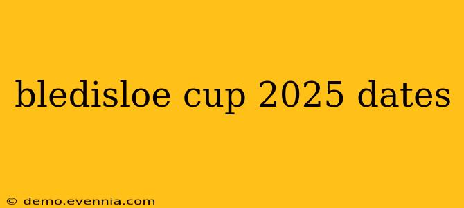 bledisloe cup 2025 dates