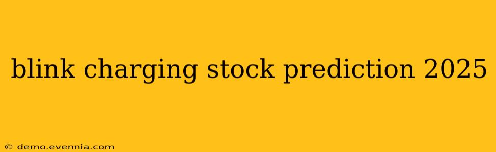 blink charging stock prediction 2025