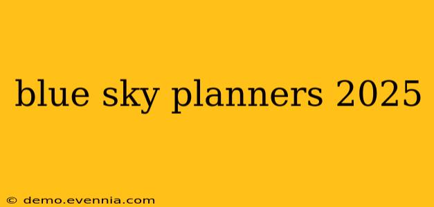 blue sky planners 2025