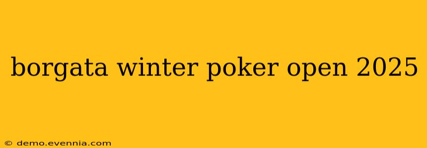 borgata winter poker open 2025