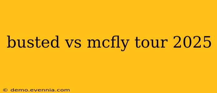 busted vs mcfly tour 2025