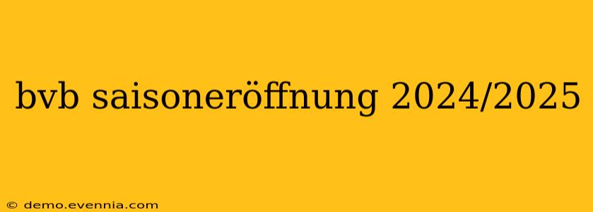 bvb saisoneröffnung 2024/2025