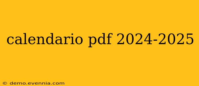 calendario pdf 2024-2025