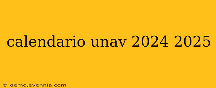 calendario unav 2024 2025