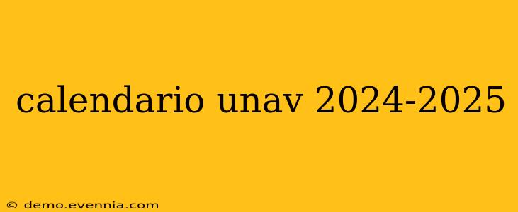 calendario unav 2024-2025