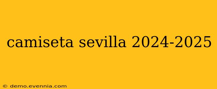 camiseta sevilla 2024-2025