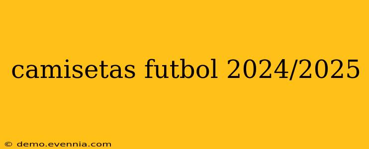 camisetas futbol 2024/2025