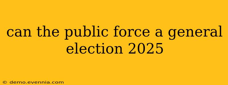 can the public force a general election 2025