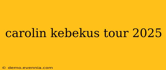 carolin kebekus tour 2025