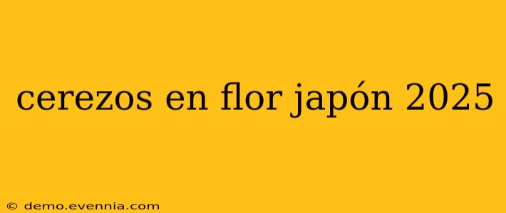 cerezos en flor japón 2025