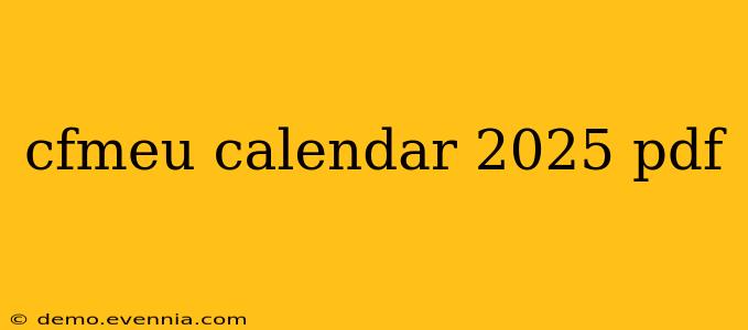 cfmeu calendar 2025 pdf