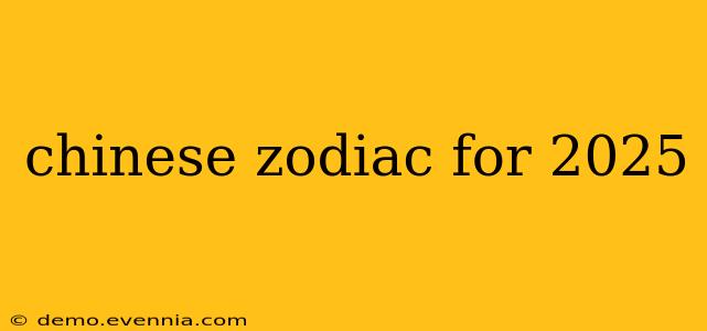 chinese zodiac for 2025