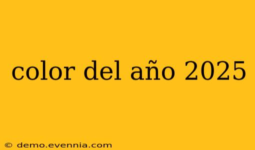 color del año 2025