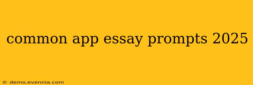 common app essay prompts 2025