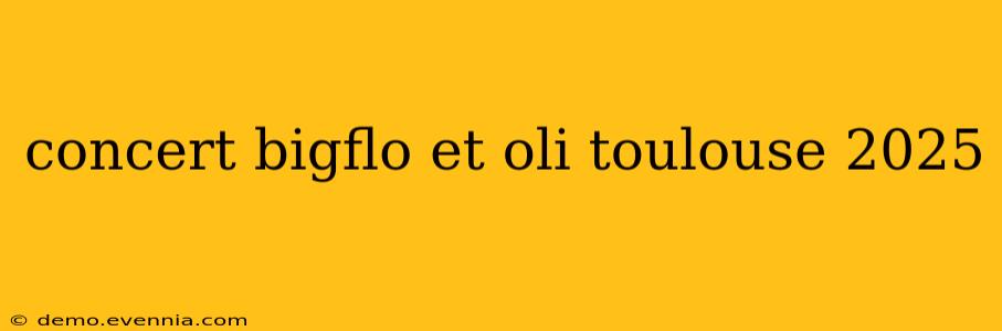 concert bigflo et oli toulouse 2025