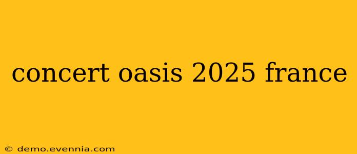 concert oasis 2025 france