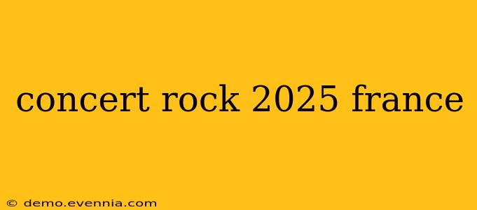 concert rock 2025 france