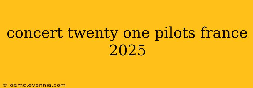 concert twenty one pilots france 2025