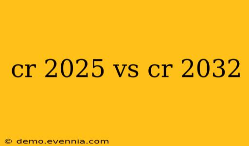 cr 2025 vs cr 2032