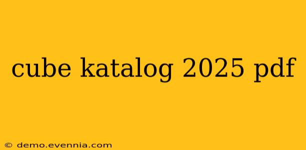 cube katalog 2025 pdf