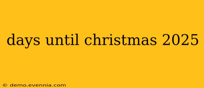 days until christmas 2025