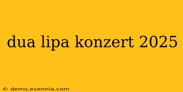 dua lipa konzert 2025